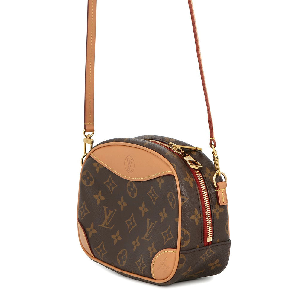 Louis Vuitton Monogram Bag Deauville Shoulder Brown